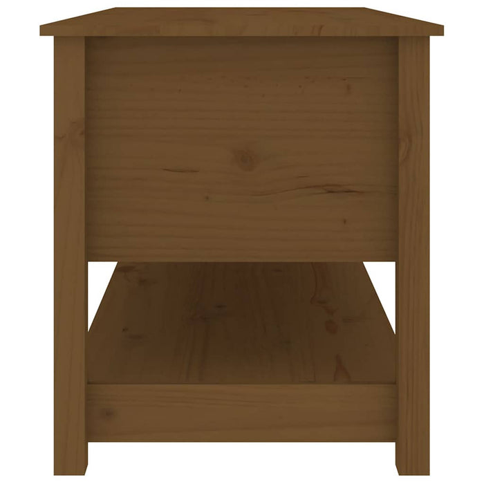 Măsuță de cafea, maro miere, 102x49x55 cm, lemn masiv de pin WALTI