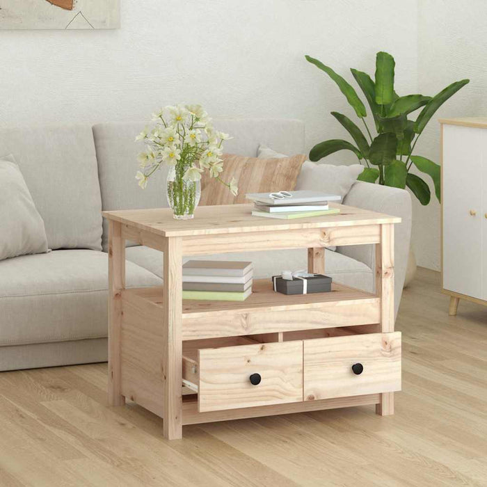 Măsuță de cafea, 71x49x55 cm, lemn masiv de pin WALTI