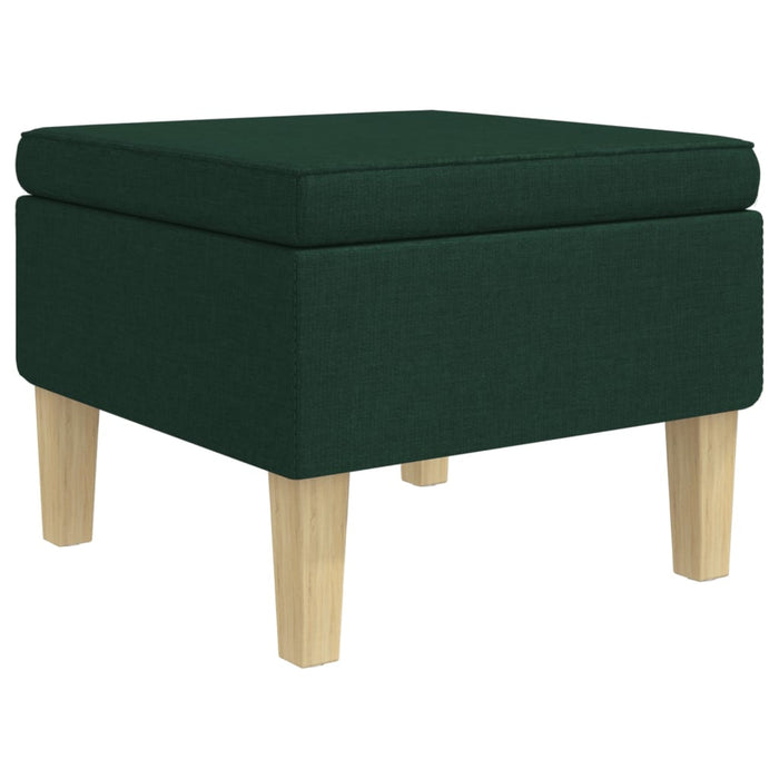 Fotoliu balansoar cu taburet, verde închis, material textil - WALTI WALTI