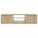 Comodă TV cu lumini LED, stejar fumuriu, 140x40x36 cm - WALTI WALTI