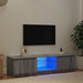 Comodă TV cu lumini LED, gri sonoma, 140x40x36 cm - WALTI WALTI
