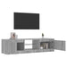 Comodă TV cu lumini LED, gri sonoma, 140x40x36 cm - WALTI WALTI