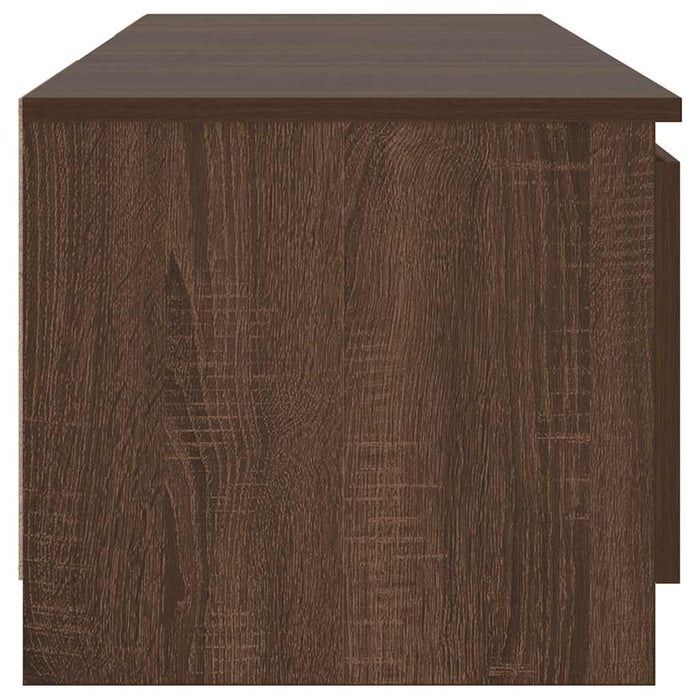 Comodă TV cu lumini LED, stejar maro, 140x40x36 cm WALTI