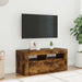 Comodă TV cu lumini LED, stejar fumuriu, 90x35x40 cm - WALTI WALTI