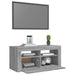 Comodă TV cu lumini LED, gri sonoma, 90x35x40 cm - WALTI WALTI