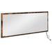 Oglindă Pe perete Stejar afumat 90 x 8.5 x 37 cm Lemn compozit - WALTI WALTI