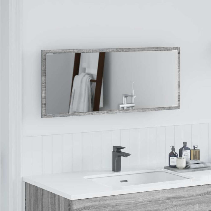 Oglindă Pe perete sonoma gri 90 x 8.5 x 37 cm Lemn compozit - WALTI WALTI