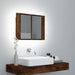 Dulap cu oglindă & LED stejar fumuriu 60x12x45 cm lemn compozit - WALTI WALTI