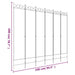 Paravan de cameră cu 6 panouri, maro, 240x200 cm, textil - WALTI WALTI