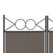 Paravan de cameră cu 6 panouri, antracit, 240x200 cm, textil - WALTI WALTI