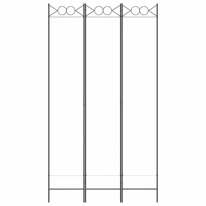 Paravan de cameră cu 3 panouri, alb, 120x220 cm, textil - WALTI WALTI