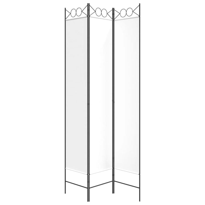 Paravan de cameră cu 3 panouri, alb, 120x220 cm, textil - WALTI WALTI