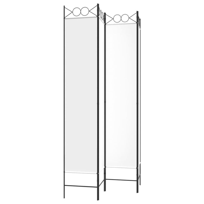 Paravan de cameră cu 4 panouri, alb, 160x220 cm, textil - WALTI WALTI