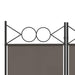 Paravan de cameră cu 5 panouri, antracit, 200x220 cm, textil - WALTI WALTI