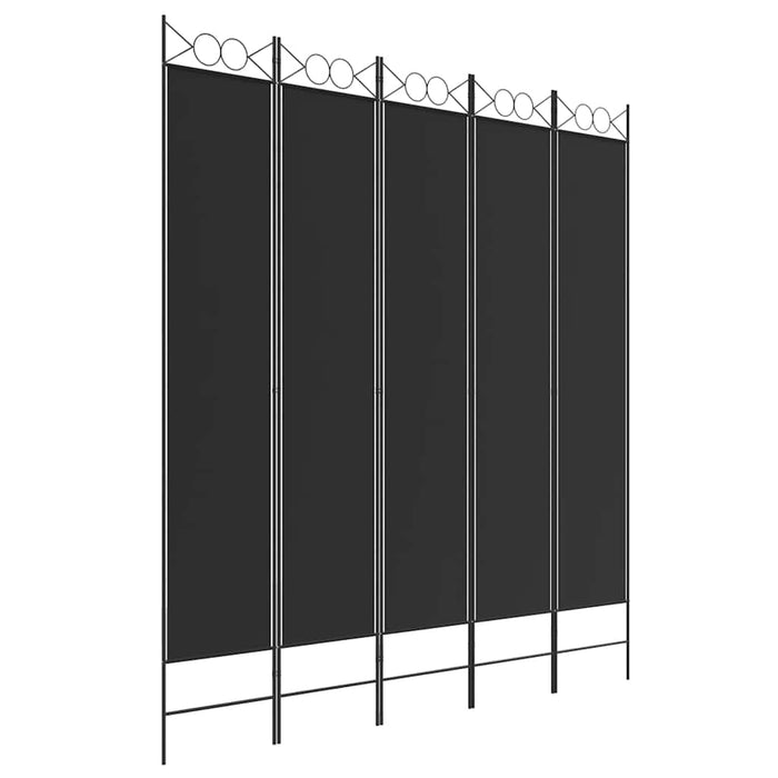 Paravan de cameră cu 5 panouri, 200x220 cm, textil - WALTI WALTI