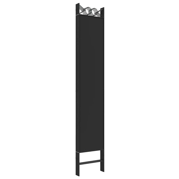 Paravan de cameră cu 6 panouri, negru, 240x220 cm, textil - WALTI WALTI