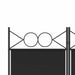 Paravan de cameră cu 6 panouri, negru, 240x220 cm, textil - WALTI WALTI