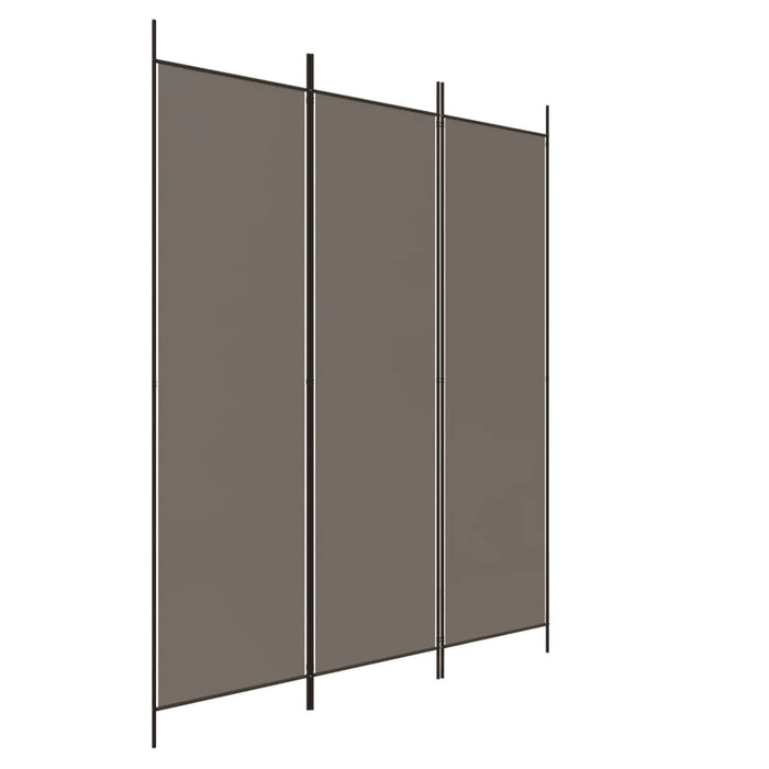 Paravan de cameră cu 3 panouri, antracit, 150x200 cm, textil - WALTI WALTI