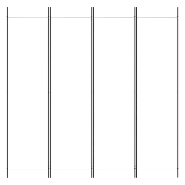 Paravan de cameră cu 4 panouri, alb, 200x200 cm, textil - WALTI WALTI