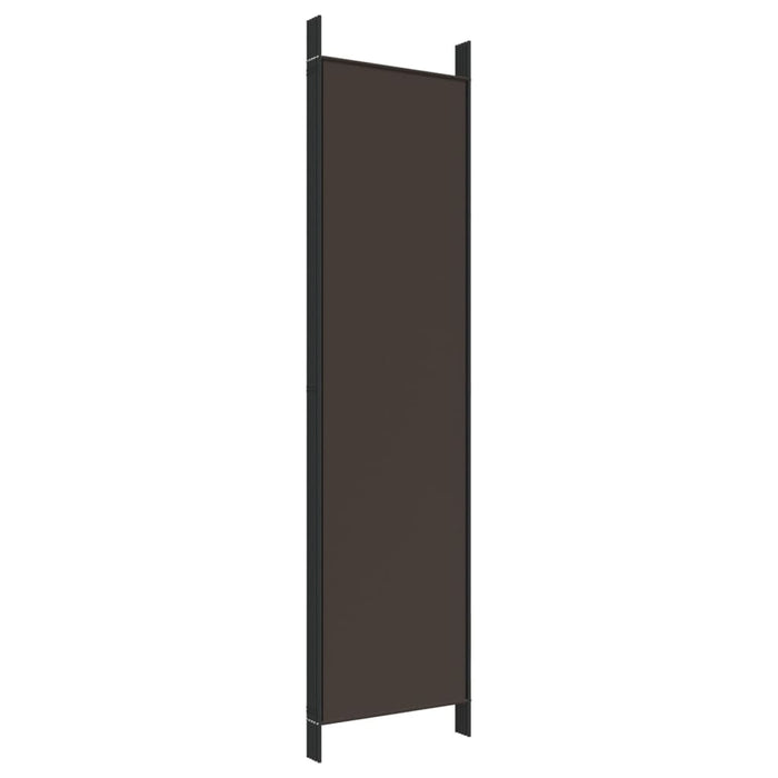 Paravan de cameră cu 5 panouri maro 250x200 cm material textil - WALTI WALTI