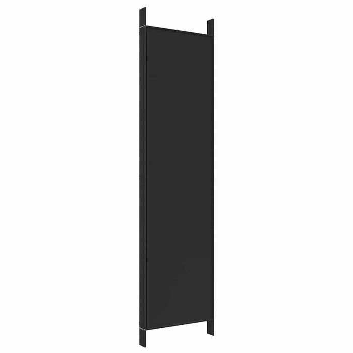 Paravan de cameră cu 5 panouri, negru, 250x200 cm, textil - WALTI WALTI