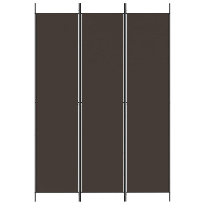 Paravan de cameră cu 3 panouri, maro, 150x220 cm, textil WALTI