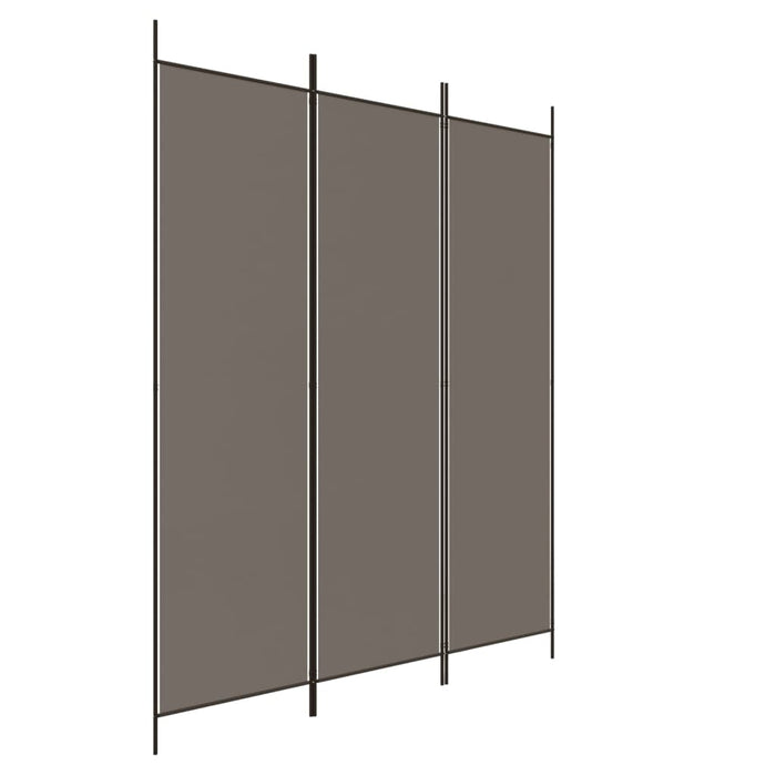 Paravan de cameră cu 3 panouri, antracit, 150x220 cm, textil - WALTI WALTI