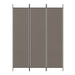 Paravan de cameră cu 3 panouri, antracit, 150x220 cm, textil - WALTI WALTI