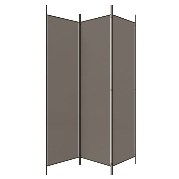 Paravan de cameră cu 3 panouri, antracit, 150x220 cm, textil - WALTI WALTI