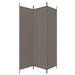 Paravan de cameră cu 3 panouri, antracit, 150x220 cm, textil - WALTI WALTI