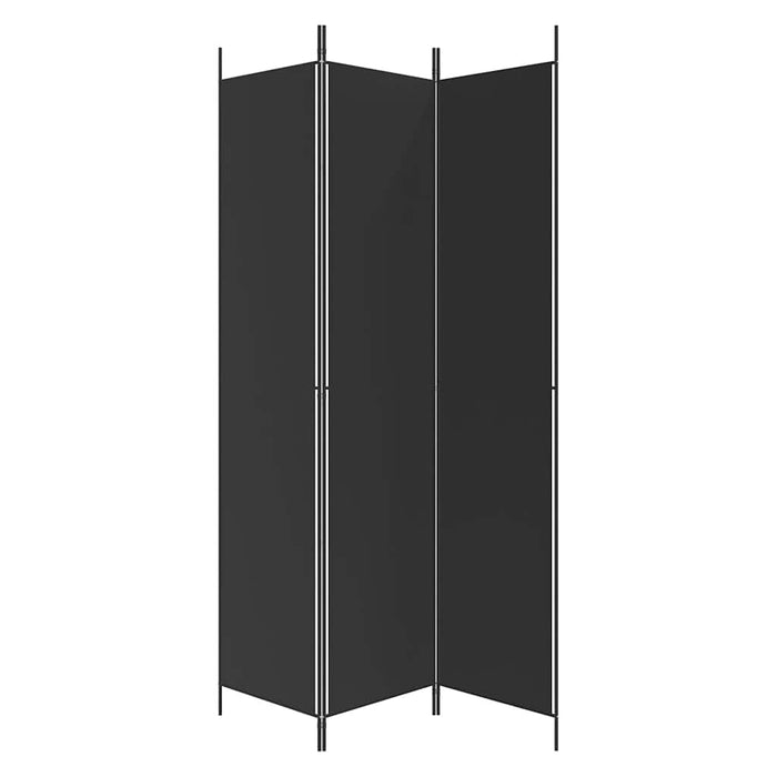 Paravan de cameră cu 3 panouri, negru, 150x220 cm, textil - WALTI WALTI