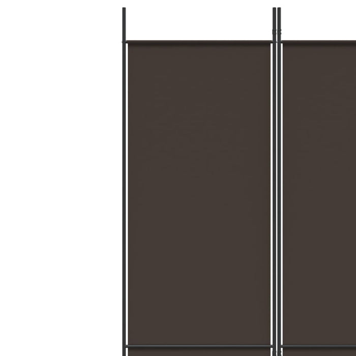 Paravan de cameră cu 4 panouri, maro, 200x220 cm, textil WALTI