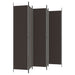 Paravan de cameră cu 5 panouri maro 250x220 cm material textil - WALTI WALTI