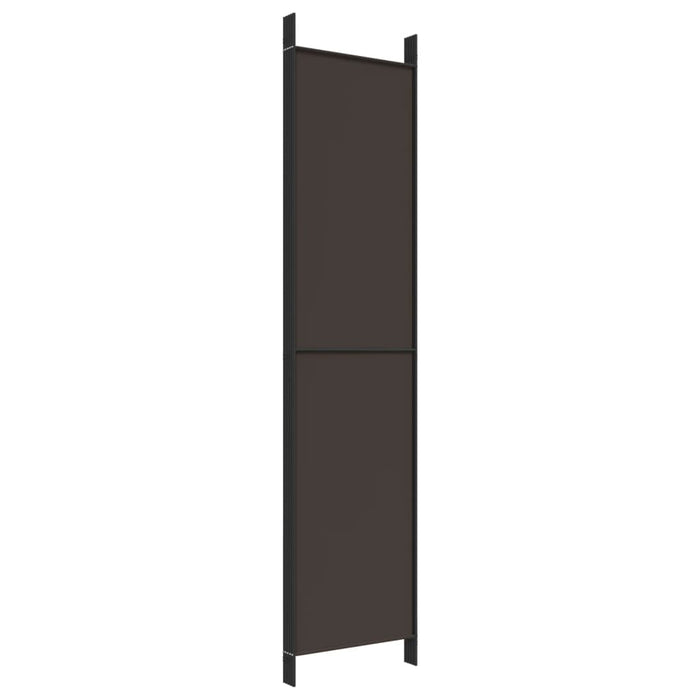 Paravan de cameră cu 5 panouri maro 250x220 cm material textil - WALTI WALTI