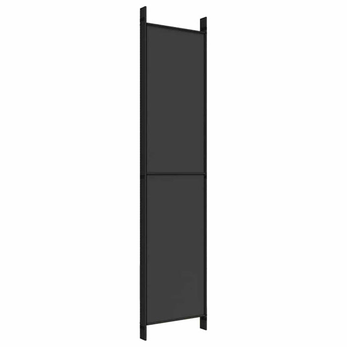 Paravan de cameră cu 5 panouri, negru, 250x220 cm, textil - WALTI WALTI