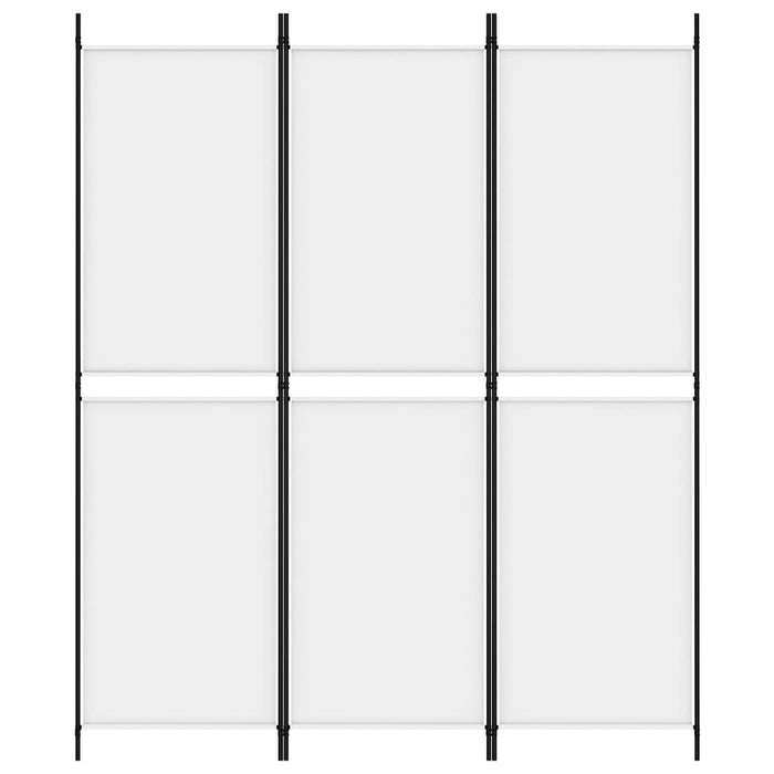 Paravan de cameră cu 3 panouri, alb, 150x180 cm, textil - WALTI WALTI