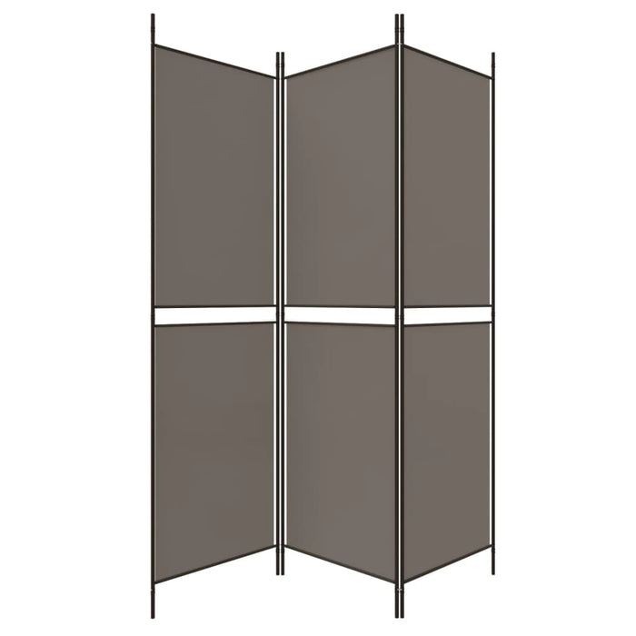 Paravan de cameră cu 3 panouri, antracit, 150 x 180 cm, textil - WALTI WALTI