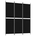Paravan de cameră cu 3 panouri, negru, 150 x 180 cm, textil - WALTI WALTI