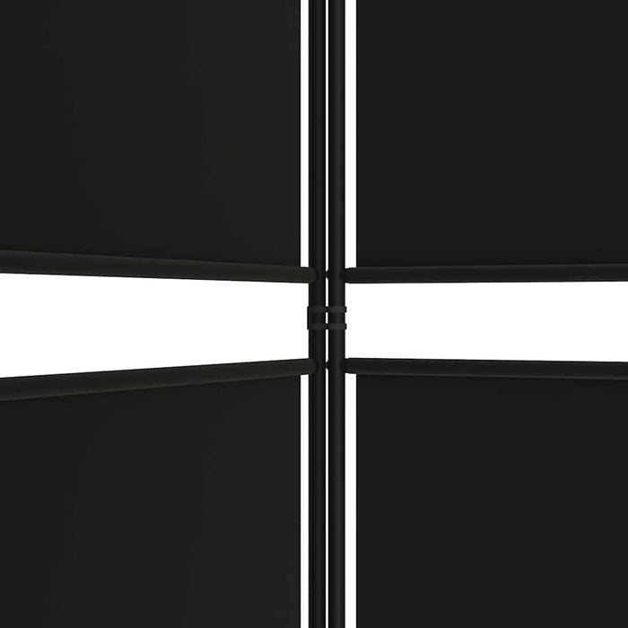 Paravan de cameră cu 3 panouri, negru, 150 x 180 cm, textil - WALTI WALTI