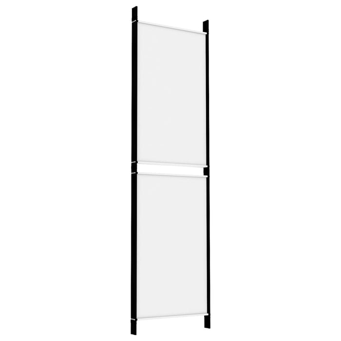 Paravan de cameră cu 4 panouri, alb, 200x180 cm, textil - WALTI WALTI