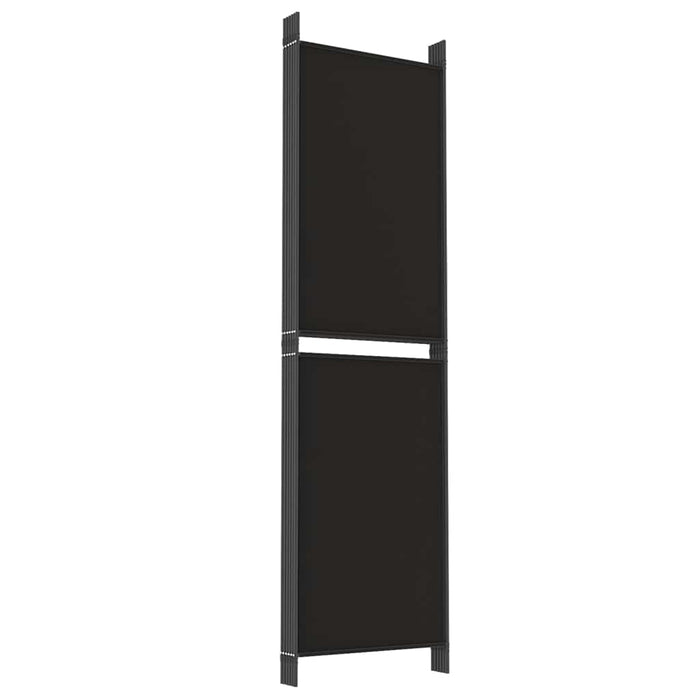 Paravan de cameră cu 6 panouri, negru, 300 x 180 cm, textil - WALTI WALTI