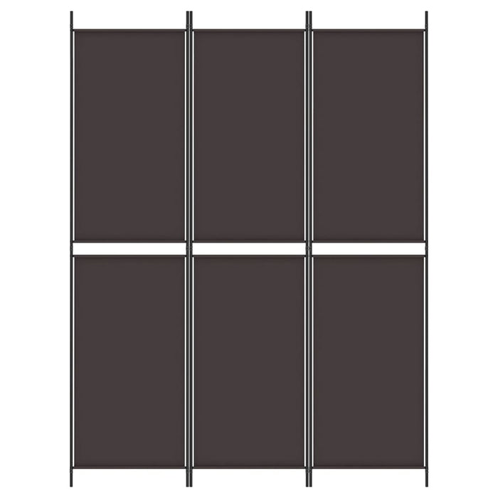 Paravan de cameră cu 3 panouri, maro, 150x200 cm, textil - WALTI WALTI