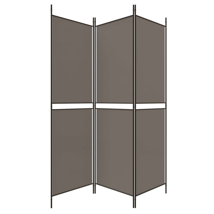 Paravan de cameră cu 3 panouri, antracit, 150x200 cm, textil - WALTI WALTI