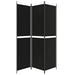 Paravan de cameră cu 3 panouri, negru, 150x200 cm, textil - WALTI WALTI
