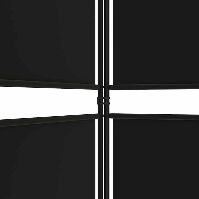 Paravan de cameră cu 3 panouri, negru, 150x200 cm, textil - WALTI WALTI