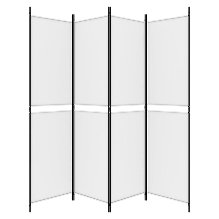 Paravan de cameră cu 4 panouri, alb, 200x200 cm, textil - WALTI WALTI