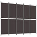 Paravan de cameră cu 5 panouri maro 250x200 cm material textil - WALTI WALTI