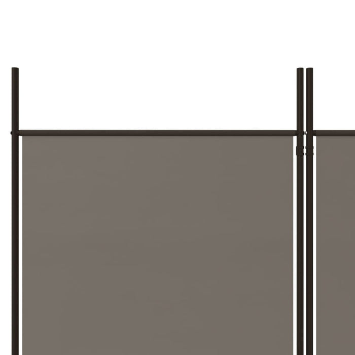 Paravan de cameră cu 6 panouri, antracit, 300x200 cm, textil - WALTI WALTI