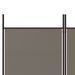 Paravan de cameră cu 6 panouri, antracit, 300x200 cm, textil - WALTI WALTI