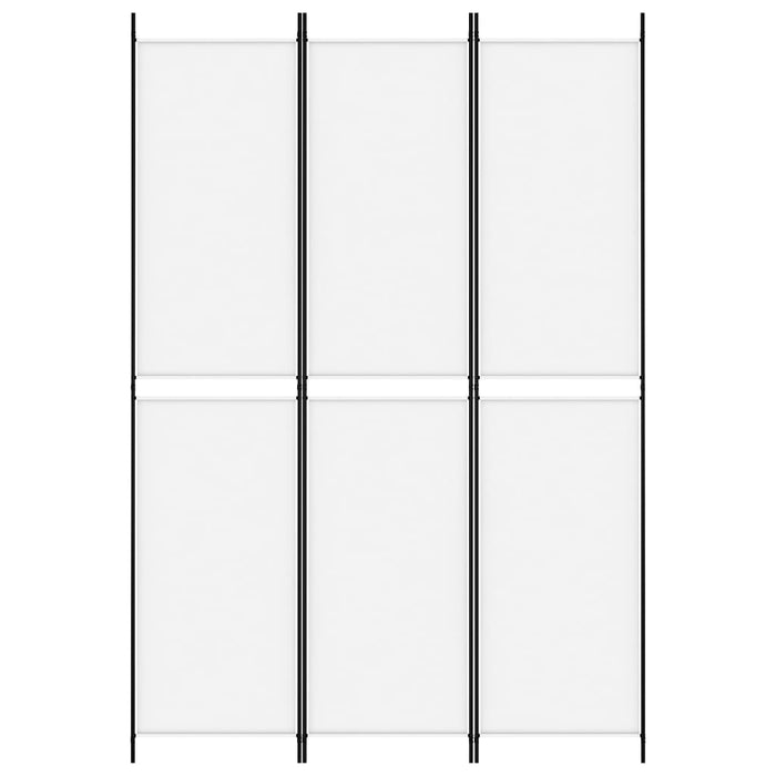 Paravan de cameră cu 3 panouri, alb, 150x220 cm, textil - WALTI WALTI